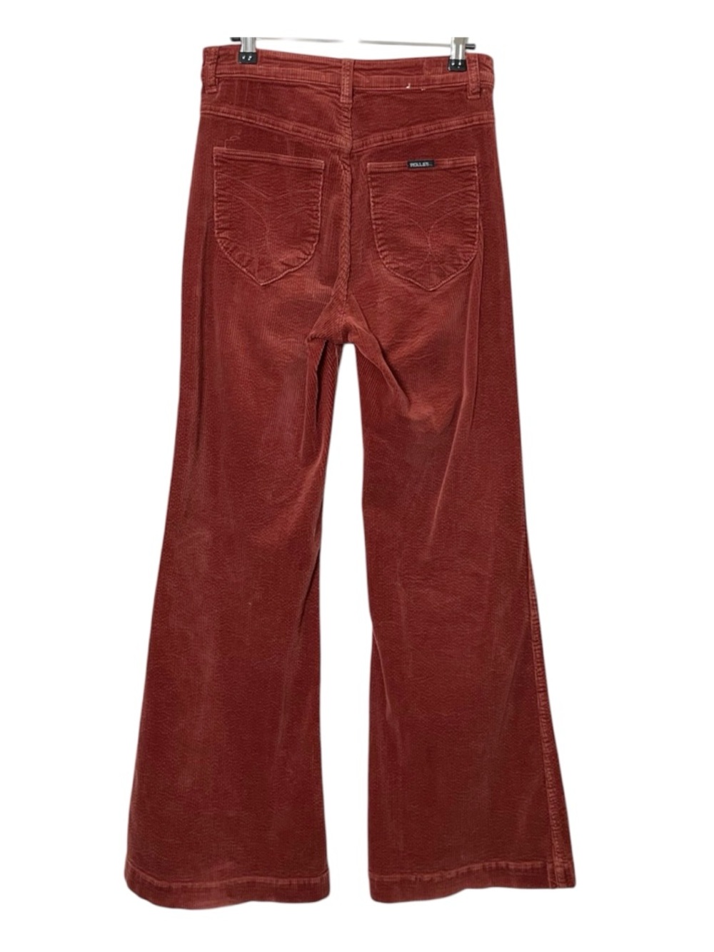 Rollas Eastcoast High Rise Flare Women’s Size 27 Rust Corduroy Retro Western - Picture 5 of 11